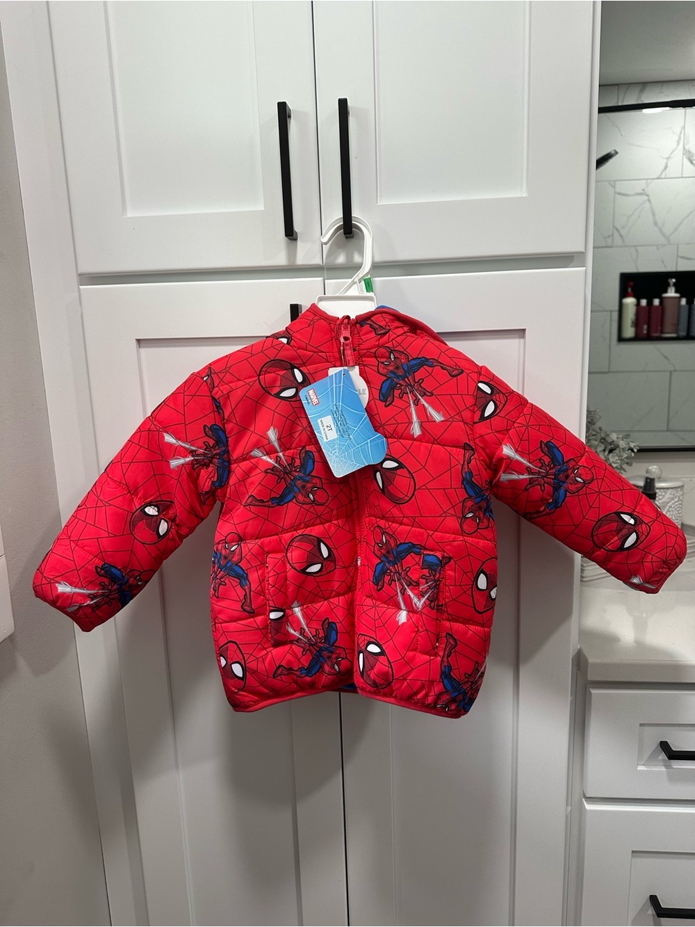 Marvel Spiderman Kids 2T Reversible Jacket